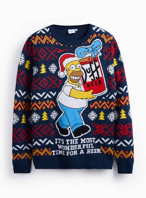 Simpsons Christmas Jumper L